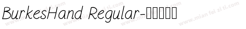 BurkesHand Regular字体转换